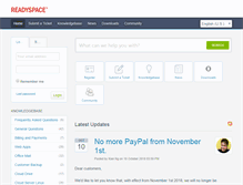 Tablet Screenshot of helpdesk.readyspace.com